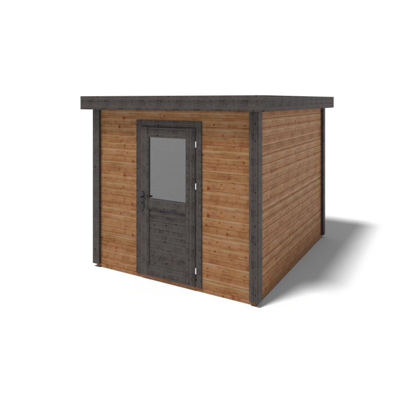 Casetta da giardino in legno  2.59x3.09 m - 8 m2 - 28 mm - impregnata