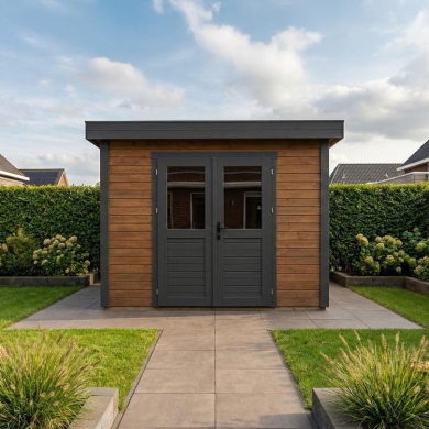 Casetta da giardino in legno  3.09x2.59 m - 8 m2 - 28 mm - impregnata