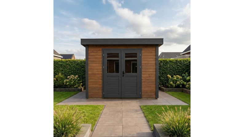 Casetta da giardino in legno Aura 3.09x2.59 m - 8 m2 - 28 mm - impregnata