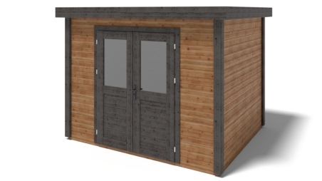Casetta da giardino in legno Aura 3.09x2.59 m - 8 m2 - 28 mm - impregnata