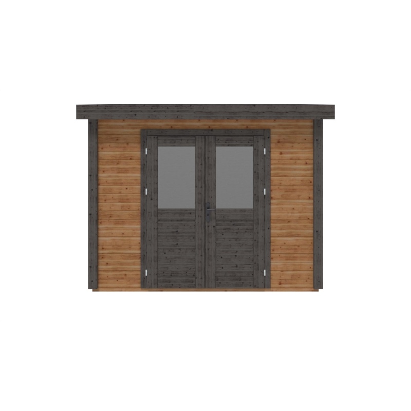 Casetta da giardino in legno  3.09x2.59 m - 8 m2 - 28 mm - impregnata