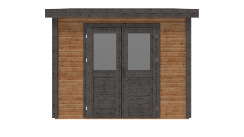 Casetta da giardino in legno Aura 3.09x2.59 m - 8 m2 - 28 mm - impregnata