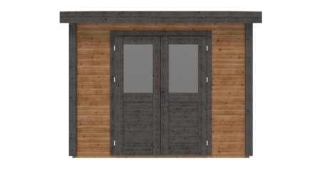 Casetta da giardino in legno Aura 3.09x2.59 m - 8 m2 - 28 mm - impregnata