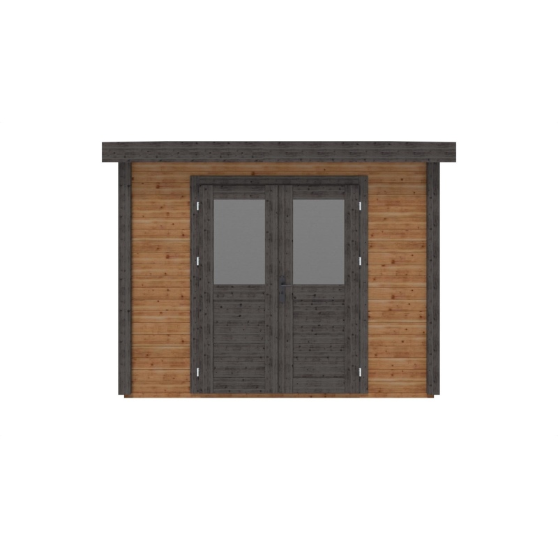 Casetta da giardino in legno  3.09x3.09 m - 9.55 m2 - 28 mm - impregnata