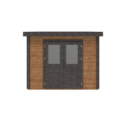 Casetta da giardino in legno  3.09x3.09 m - 9.55 m2 - 28 mm - impregnata