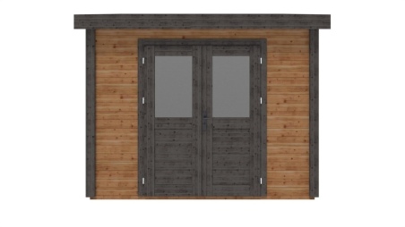 Casetta da giardino in legno Aura 3.09x3.09 m - 9.55 m2 - 28 mm - impregnata