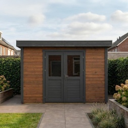 Casetta da giardino in legno  4.09x2.59 m - 10.59 m2 - 28 mm - impregnata