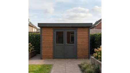 Casetta da giardino in legno Freya 4.09x2.59 m - 10.59 m2 - 28 mm - impregnata