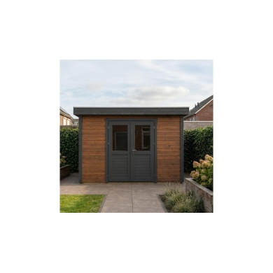 Casetta da giardino in legno Freya 4.09x4.09 m - 16.73 m2 - 28 mm - impregnata