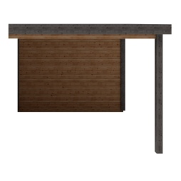 Casetta da giardino in legno  x m -  m2 -  mm - impregnata