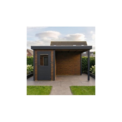 Casetta da giardino in legno Mira 4.06x2.59 m - 10.51 m2 - 28 mm - impregnata