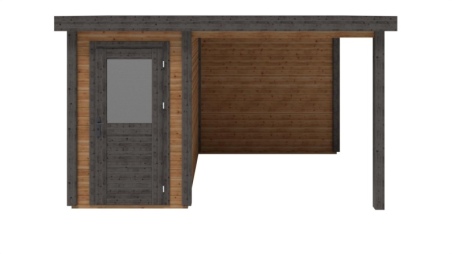 Casetta da giardino in legno Mira 4.06x2.59 m - 10.51 m2 - 28 mm - impregnata