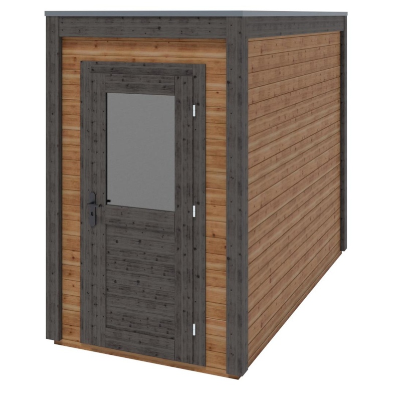 Casetta da giardino in legno  1.59x3.09 m - 4.91 m2 - 28 mm - impregnata