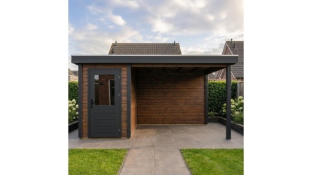 Casetta da giardino in legno Mira 4.56x2.59 m - 11.81 m2 - 28 mm - impregnata