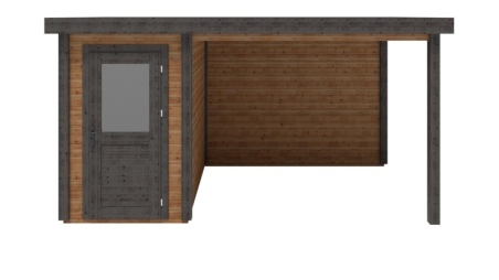 Casetta da giardino in legno Mira 4.56x2.59 m - 11.81 m2 - 28 mm - impregnata