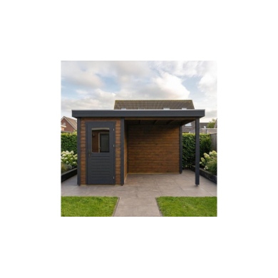 Casetta da giardino in legno Mira 1.59x3.09 m - 12.54 m2 - 28 mm - impregnata