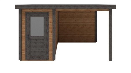 Casetta da giardino in legno Mira 1.59x3.09 m - 12.54 m2 - 28 mm - impregnata