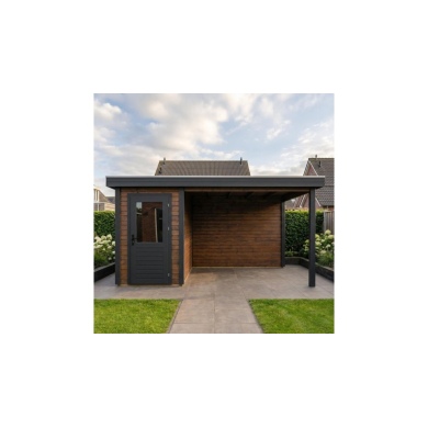 Casetta da giardino in legno Mira 1.59x3.09 m - 14.09 m2 - 28 mm - impregnata