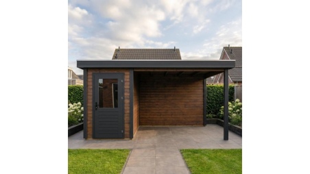 Casetta da giardino in legno Mira 1.59x3.09 m - 14.09 m2 - 28 mm - impregnata