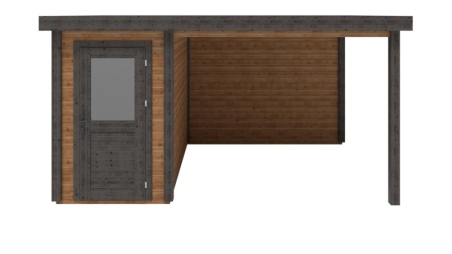 Casetta da giardino in legno Mira 1.59x3.09 m - 14.09 m2 - 28 mm - impregnata