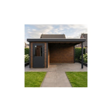 Casetta da giardino in legno Mira 1.59x3.09 m - 17.18 m2 - 28 mm - impregnata