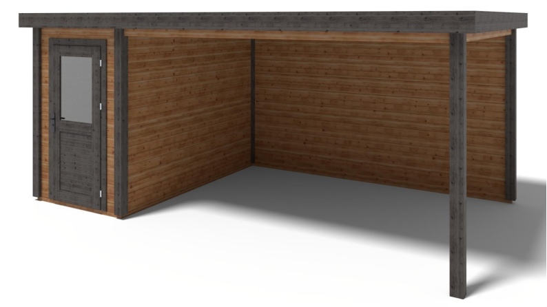 Casetta da giardino in legno Mira 1.59x3.09 m - 17.18 m2 - 28 mm - impregnata