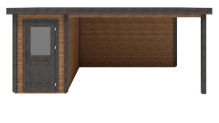 Casetta da giardino in legno Mira 1.59x3.09 m - 17.18 m2 - 28 mm - impregnata