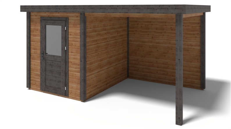 Casetta da giardino in legno Vala 2.09x2.59 m - 11.81 m2 - 28 mm - impregnata