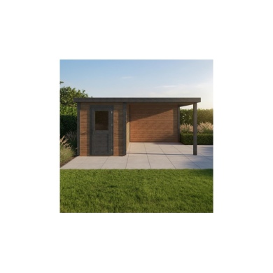 Casetta da giardino in legno Vala 5.06x2.59 m - 13.1 m2 - 28 mm - impregnata