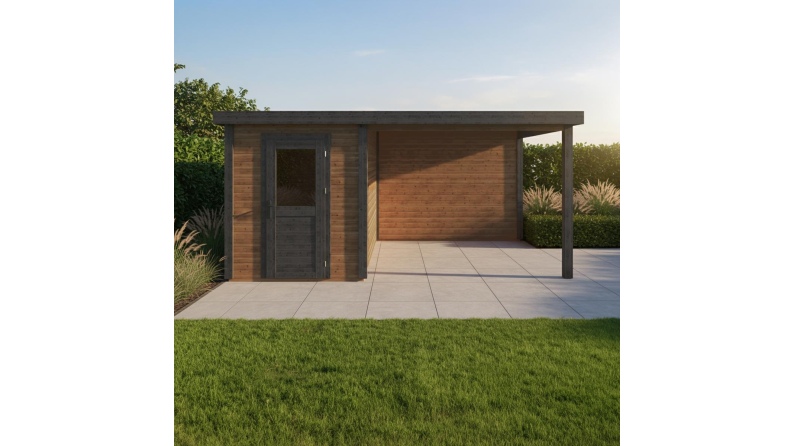 Casetta da giardino in legno Vala 5.06x2.59 m - 13.1 m2 - 28 mm - impregnata