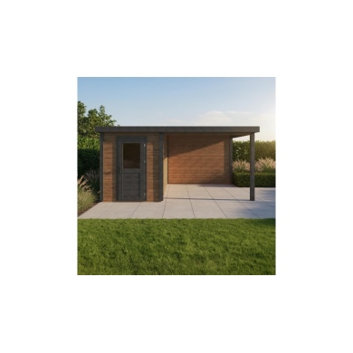 Casetta da giardino in legno Vala 5.06x3.09 m - 15.63 m2 - 28 mm - impregnata