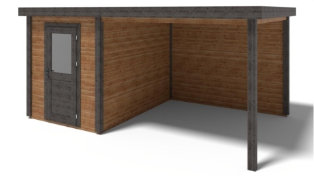 Casetta da giardino in legno Vala 5.06x3.09 m - 15.63 m2 - 28 mm - impregnata