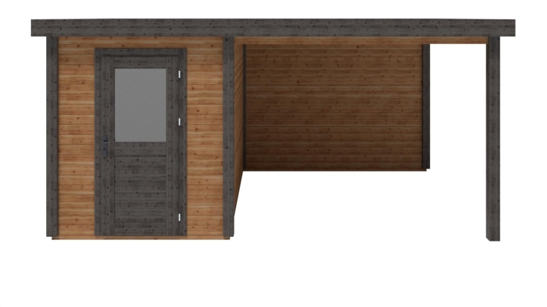 Casetta da giardino in legno Vala 5.06x3.09 m - 15.63 m2 - 28 mm - impregnata