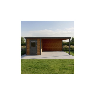 Casetta da giardino in legno Vala 2.09x3.09 m - 18.72 m2 - 28 mm - impregnata