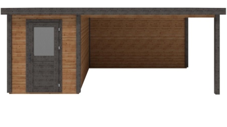 Casetta da giardino in legno Vala 2.09x3.09 m - 18.72 m2 - 28 mm - impregnata