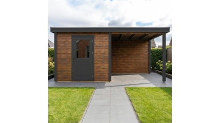 Casetta da giardino in legno Rava 5.06x2.59 m - 13.1 m2 - 28 mm - impregnata