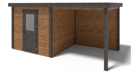 Casetta da giardino in legno Rava 5.06x2.59 m - 13.1 m2 - 28 mm - impregnata