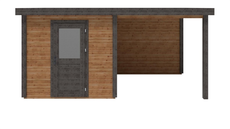 Casetta da giardino in legno Rava 5.06x2.59 m - 13.1 m2 - 28 mm - impregnata