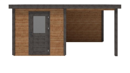 Casetta da giardino in legno Rava 5.06x2.59 m - 13.1 m2 - 28 mm - impregnata