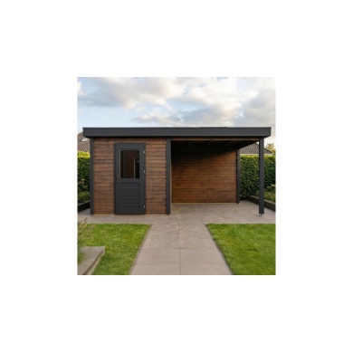 Casetta da giardino in legno Rava 2.59x2.59 m - 14.4 m2 - 28 mm - impregnata