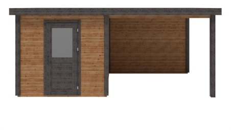 Casetta da giardino in legno Rava 2.59x2.59 m - 14.4 m2 - 28 mm - impregnata