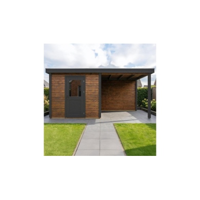 Casetta da giardino in legno Rava 5.06x3.09 m - 15.63 m2 - 28 mm - impregnata