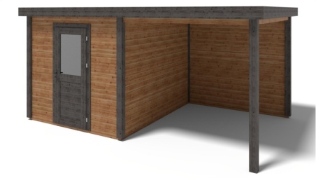 Casetta da giardino in legno Rava 5.06x3.09 m - 15.63 m2 - 28 mm - impregnata