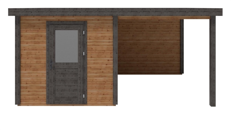 Casetta da giardino in legno Rava 5.06x3.09 m - 15.63 m2 - 28 mm - impregnata