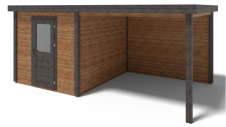 Casetta da giardino in legno Rava 2.59x3.09 m - 17.18 m2 - 28 mm - impregnata