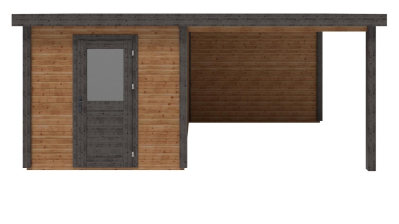 Casetta da giardino in legno Rava 2.59x3.09 m - 17.18 m2 - 28 mm - impregnata