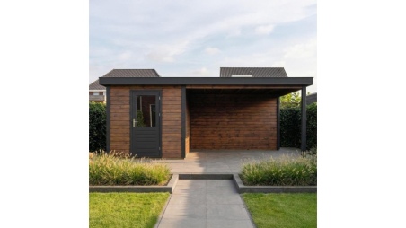 Casetta da giardino in legno Rava 2.59x3.09 m - 20.27 m2 - 28 mm - impregnata