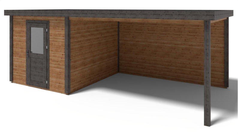 Casetta da giardino in legno Rava 2.59x3.09 m - 20.27 m2 - 28 mm - impregnata