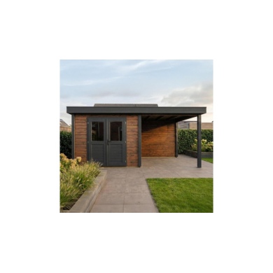 Casetta da giardino in legno Aura 5.56x2.59 m - 14.4 m2 - 28 mm - impregnata