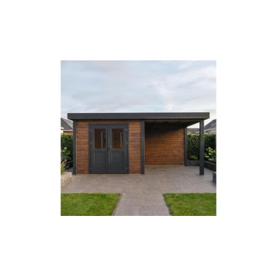 Casetta da giardino in legno Aura 3.09x2.59 m - 15.7 m2 - 28 mm - impregnata